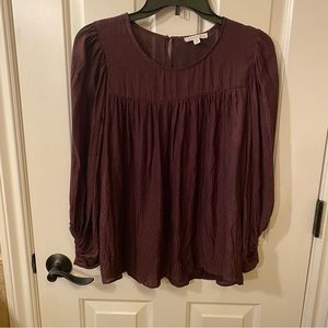 Plum Silky Blouse